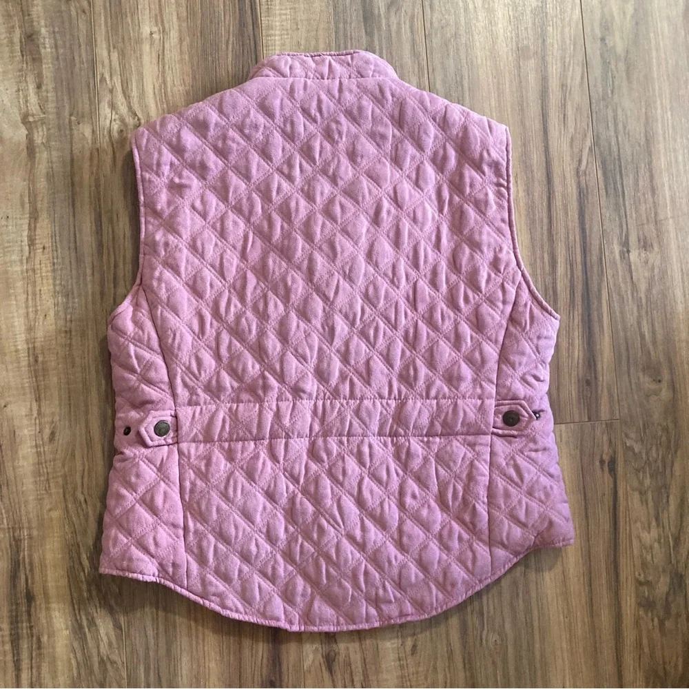 Prestige Riding Image Pink Zip Up Womens Quilted Equestrian Riding Vest Size XL - Picture 4 of 10